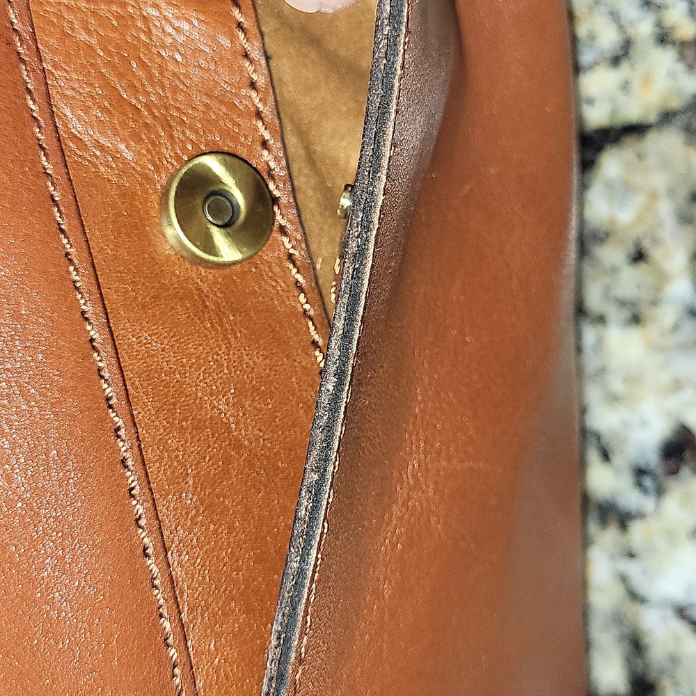 Patricia Nash Sora Braided Stitch Leather Cutout Satchel - Picture 12 of 13